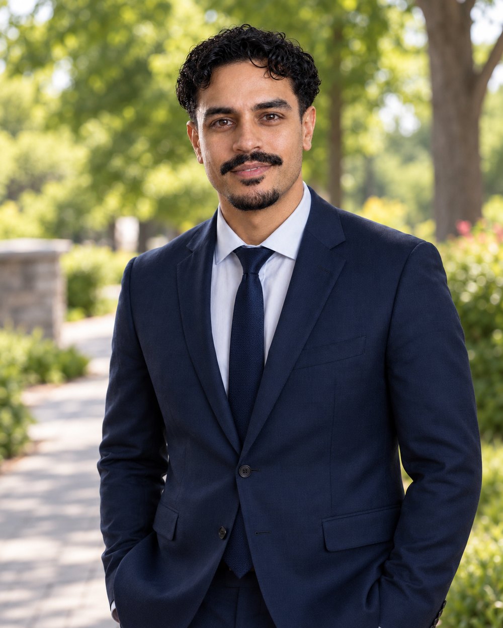 Nabil Ahmed in a Milton park